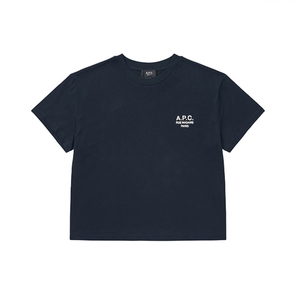 Apresse COHBM F26389 TIQ ダークネイビー/エクリュデニスデニスレディースショートスリーブ Tシャツ