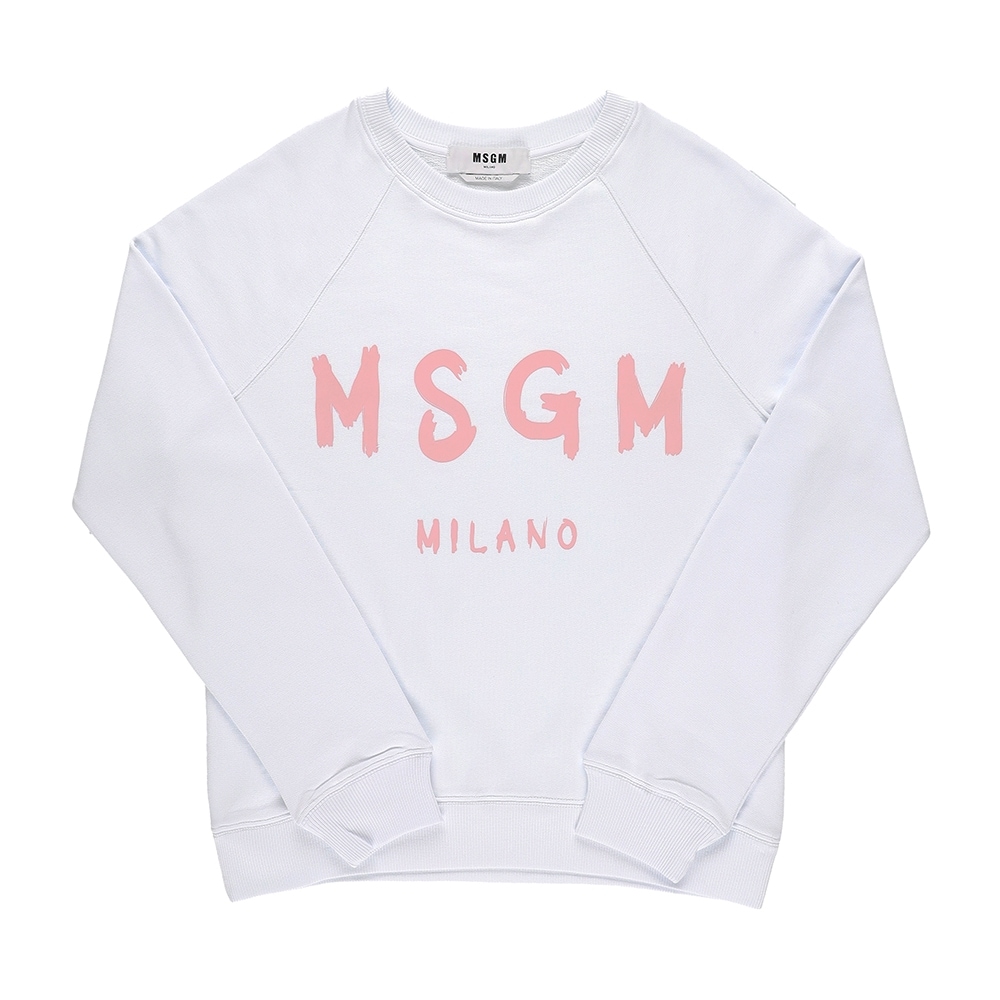 MSGM 3741MDM513 247799 01A 起毛加工ロゴ女性用スウェットシャツ