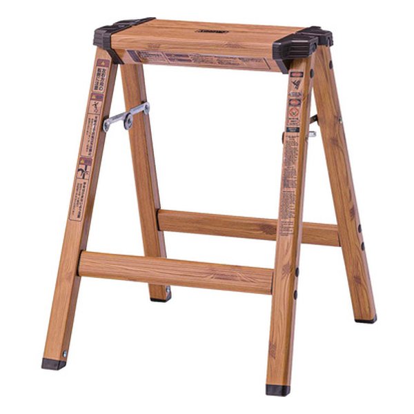 ステップスツール H ブラウン 幅36×奥行き39×高さ45cm PC-406