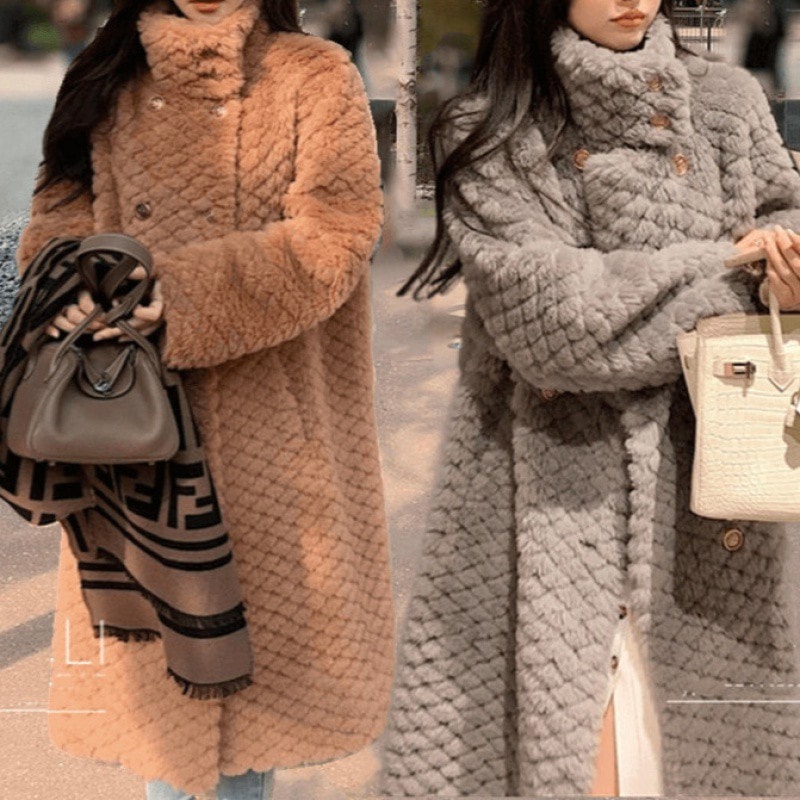 超人気 ファーコート レディース 毛皮コート ロッグコート フェイクファー 風コート 立ち襟 アウター もこもこ 防寒 高級素材 冬服