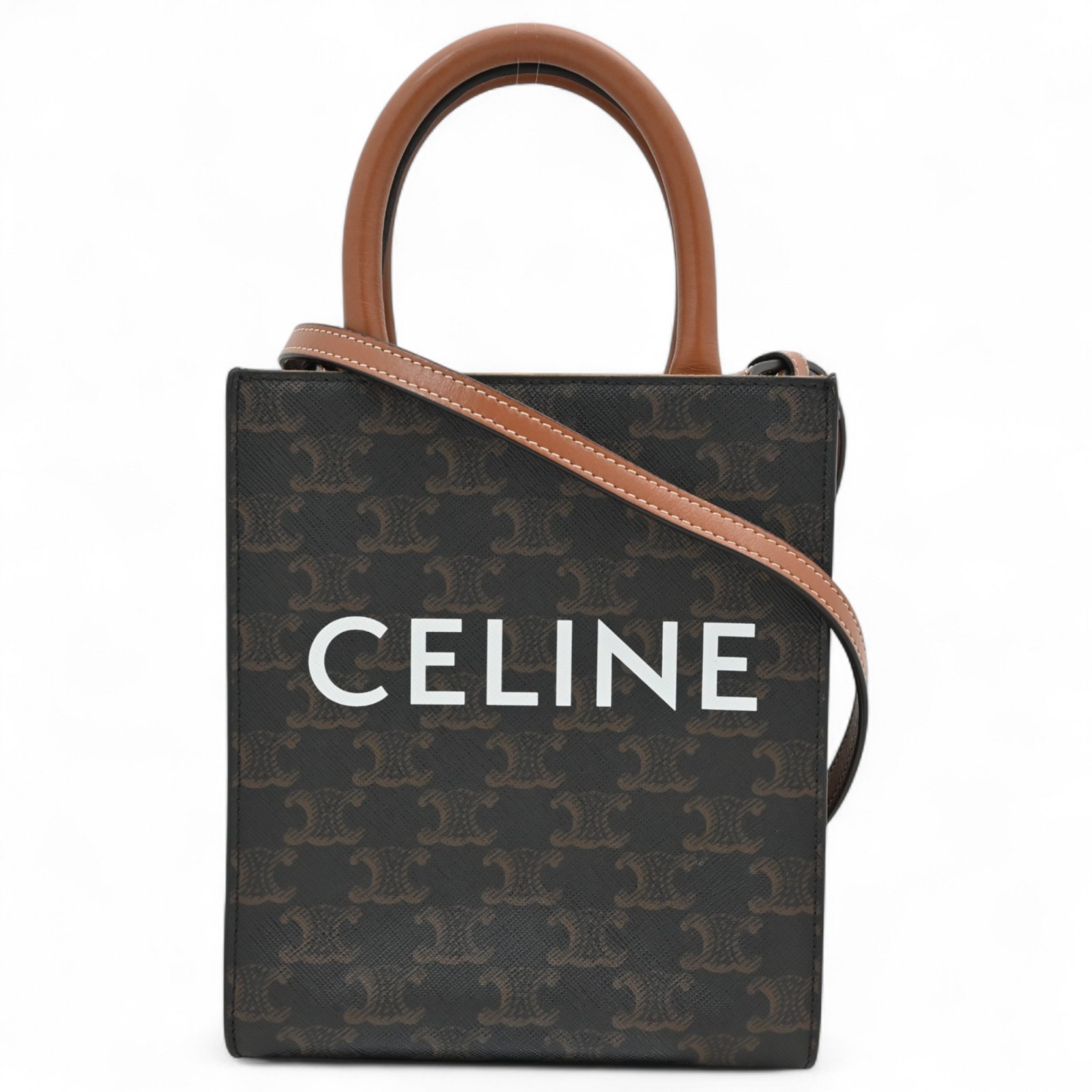 セリーヌ トリオンフ ミニバーティカル ハンドバッグ Aランク ce3980cc