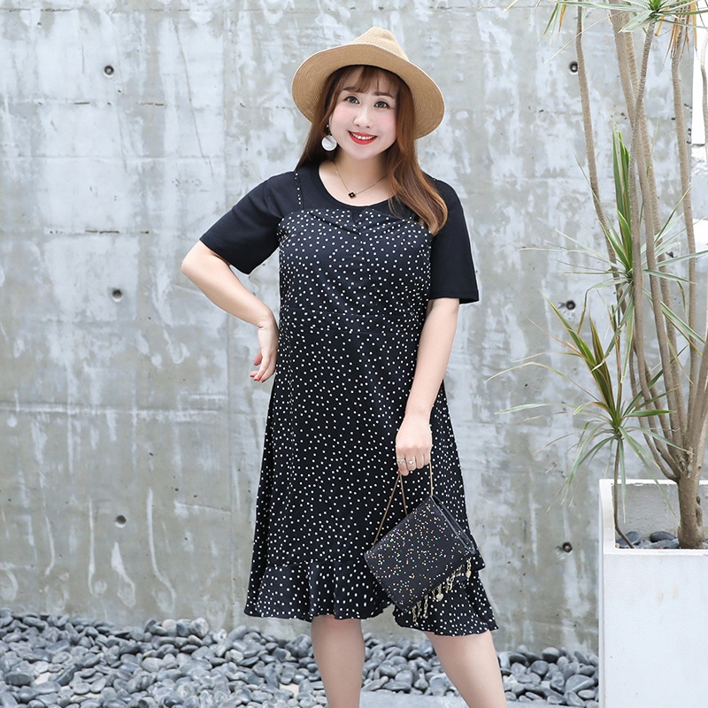 ワンピース 大きいサイズ 半袖 春夏 韓国 妊婦 マタニティ ゆったり きれいめ 3l 4xl 5l