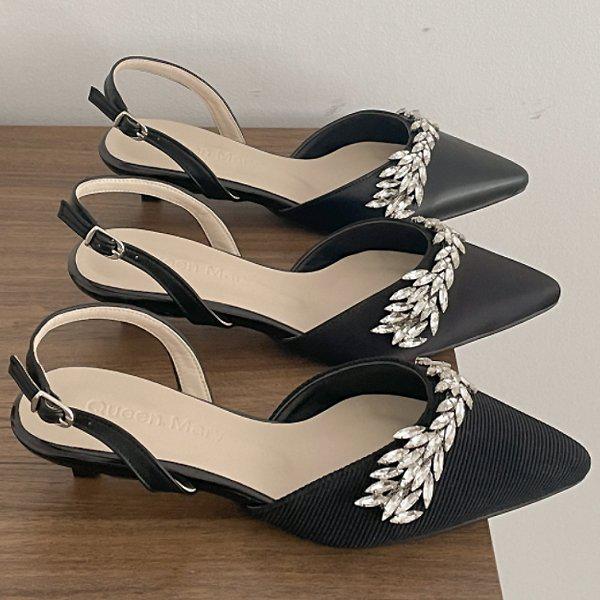 スティレット宝石女性用靴フラットスリングバック3cm syq23m306_P347462244