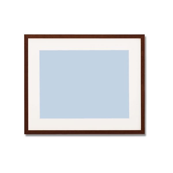 [軽量水彩額]縦横兼用 色あせを防ぐUVカットアクリル/マット付き 水彩額F10 ブラウン