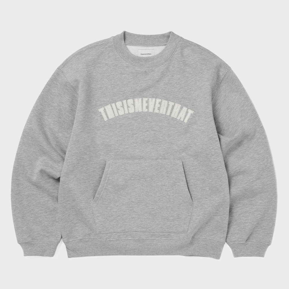 ディス・イズ・ネヴァー・ザットのポケットクルーネックヘザーグレー