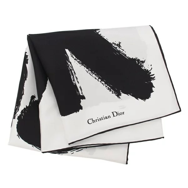 スカーフ バンダナ ブラック ホワイト レディース Christian Dior 45MID090I616 900