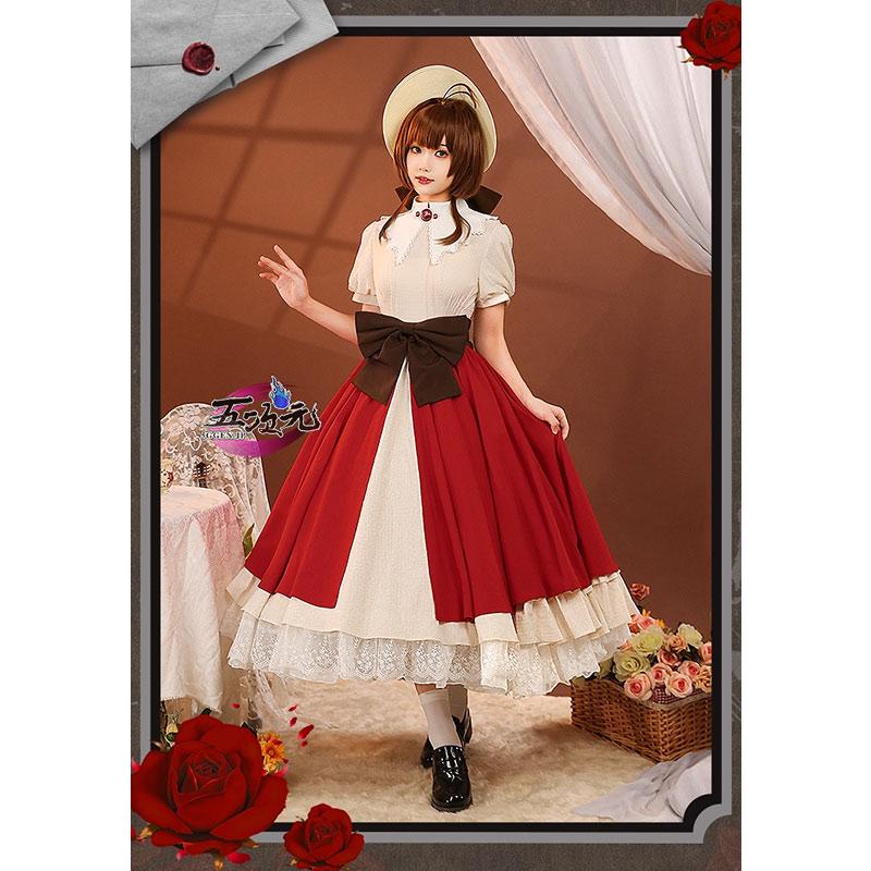 カードキャプターさくら　木之本桜　コスプレ　桜と思い出の虹　衣装　ウィッグ　靴　追加可