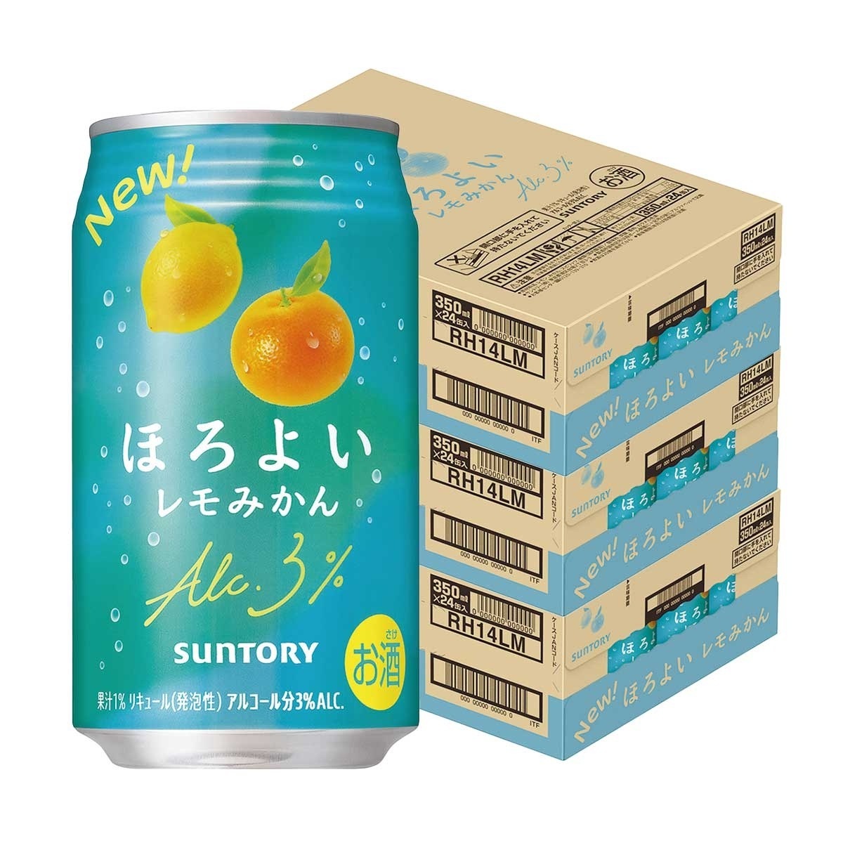 サントリー ほろよい レモみかん 350ml×3ケース/72本