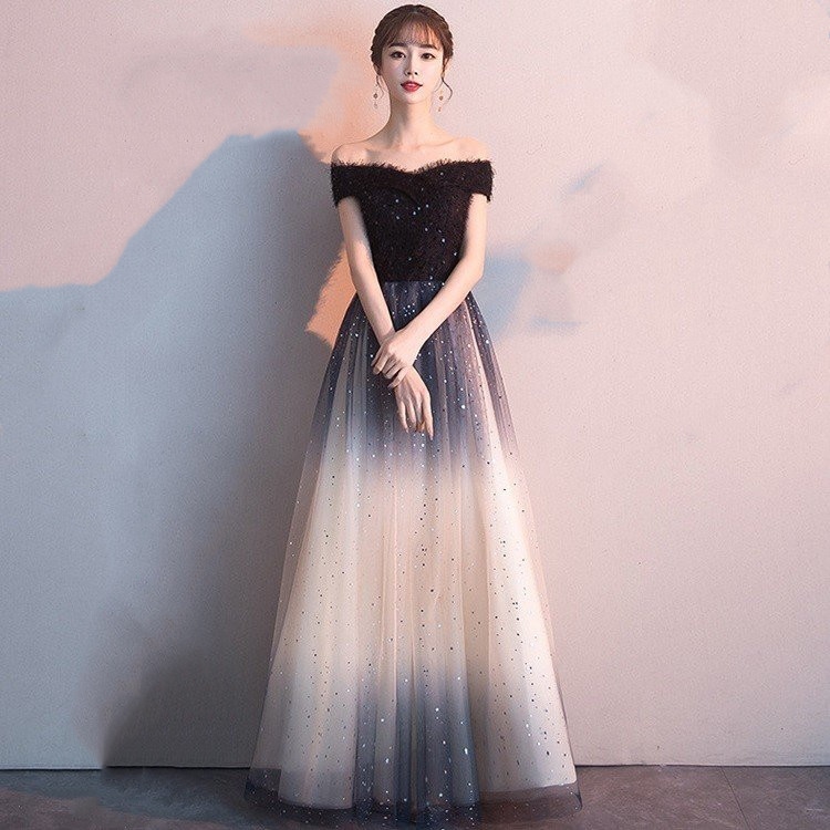 ウェディングドレス キラキラ レディース ボートネック 姫系 グラデーション 結婚式/二次会/成人式 6,361円