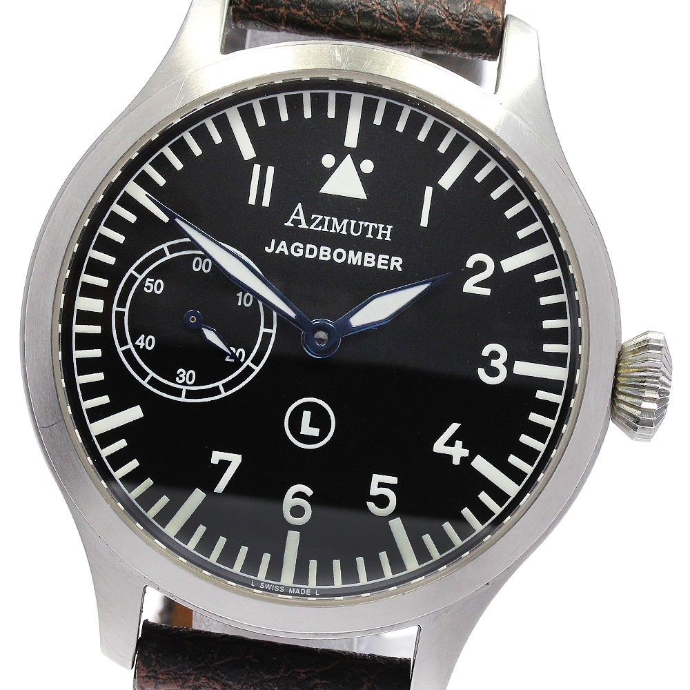 アジムート AZIMUTH AM1MGBPR ヤックボンバー パイロット 手巻き メンズ _834460【中古】