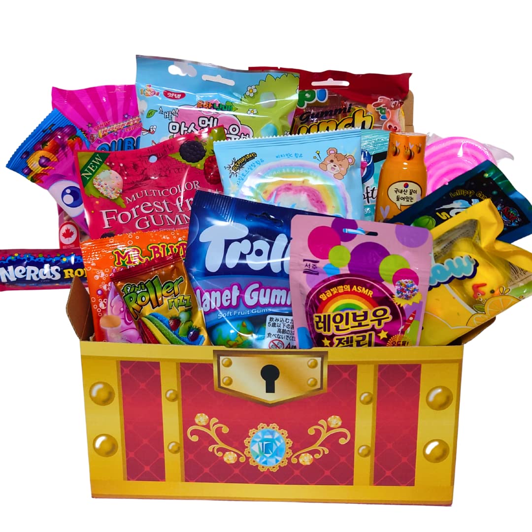 【映える 可愛い 海外 お菓子 詰め合わせ】ASMR SNS セット 海外 日本 韓国 ギフト プレゼント 景品 クリスマス ぴきしぇも 宝箱 キングダム