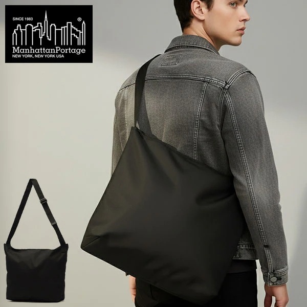 日本正規品 ショルダーバッグ メンズ レディース 大容量 大きめ ファスナー B4 MOTT SHOULDER BAG CORDURA 305P MP2483-305PBL