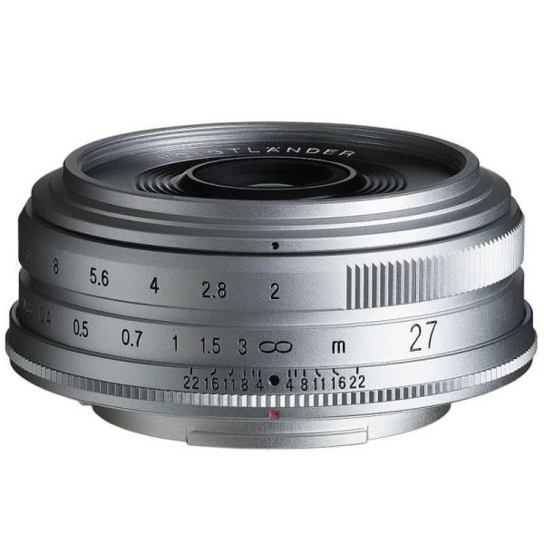 【新品】 Voigtlander ULTRON 27mm F2 X-mount(フジフイルムX用) シルバー 4530076234055