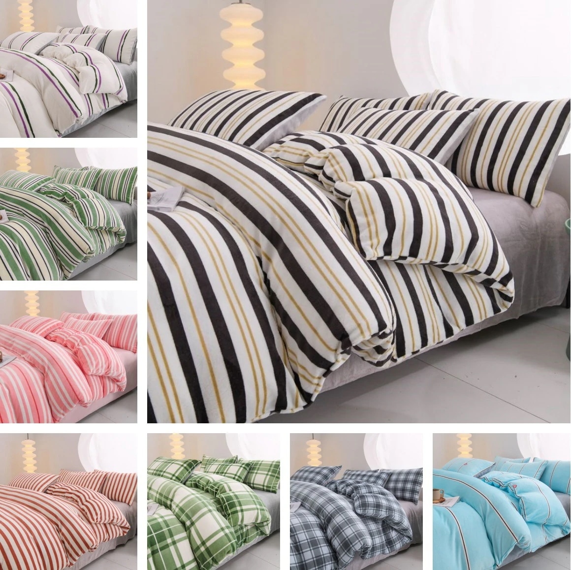 布団カバー セット 韓国ファッション 布団カバー 冬用 毛布 暖かい 厚手 ベッドカバー ダブルサイズ 掛け布団カバーボックスシーツ 抗菌防臭 洗える 寝具 ベッド用品 シングル セミダブル ダブル