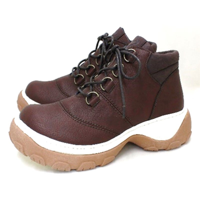 サイドジップツキハイカットシューズ カジュアルシューズ (cjab001-dbr)