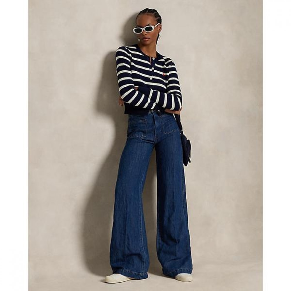 ポロラルフローレンレディースワイドレッグフレアジーンズ (WMPODNMN9720028400)