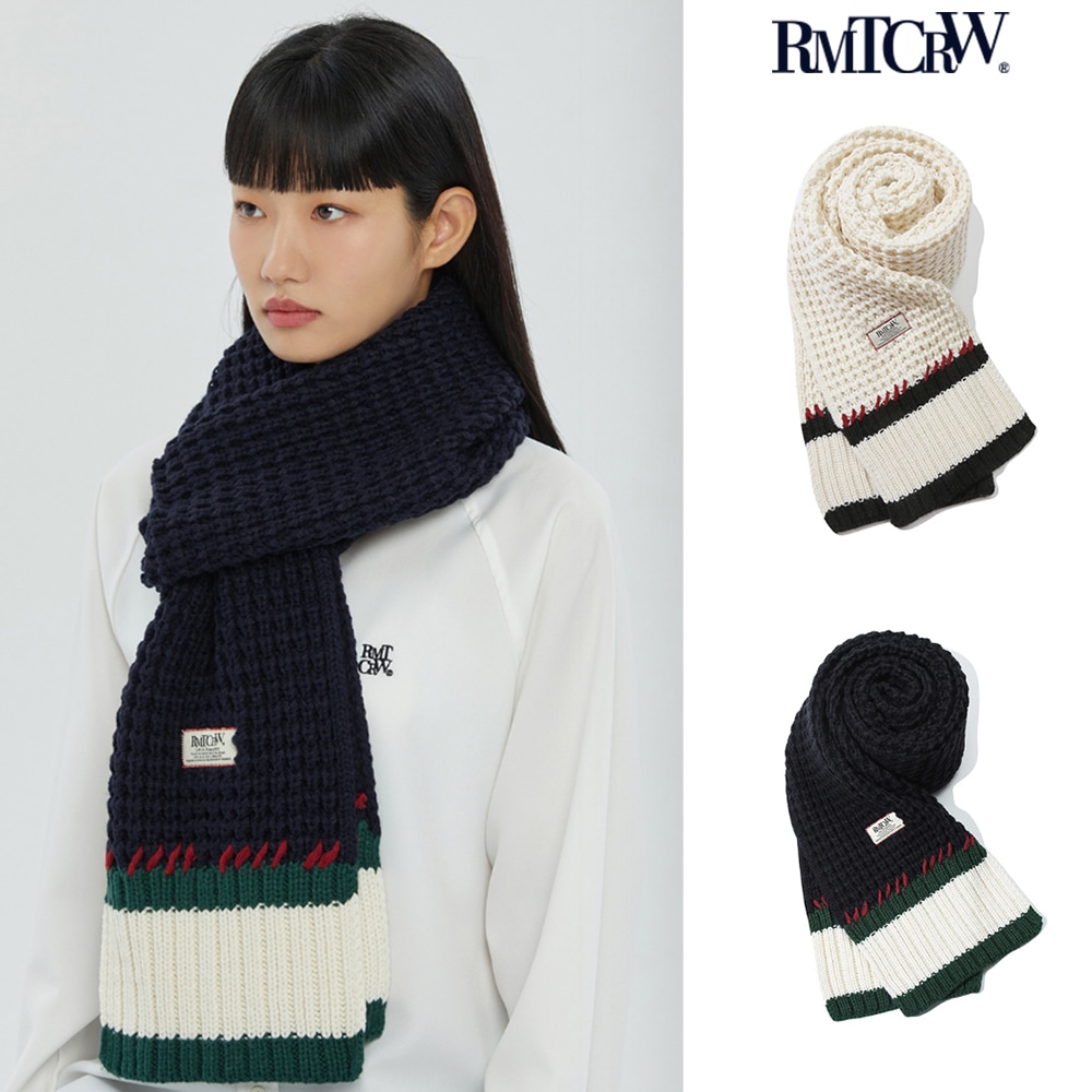 ROMANTIC CROWN】 CLASSIC HAND STITCH MUFFLER マフラー