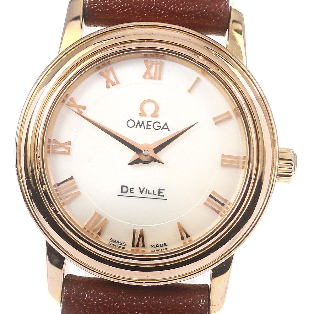 オメガ OMEGA 4693.71.02 デビル プレステージ K18PG クォーツ レディース _766990【中古】 106,500円