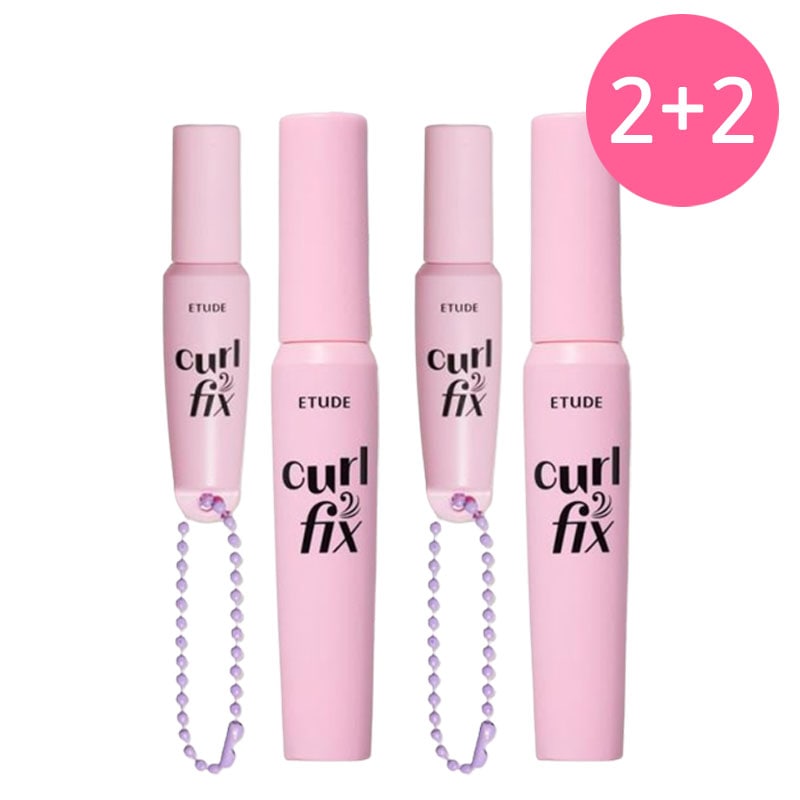 [2+2]カルピックスマスカラ_4 Colors + かばん イヤホンケース どこでも簡単に貼れる ミニキーリングマスカラ