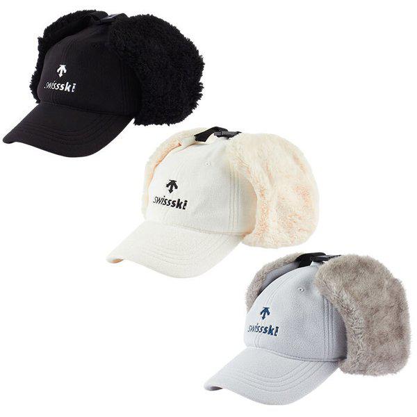 デサント SWISS SKI 耳当てフリースファーボールキャップ 帽子 SP423SCPO1