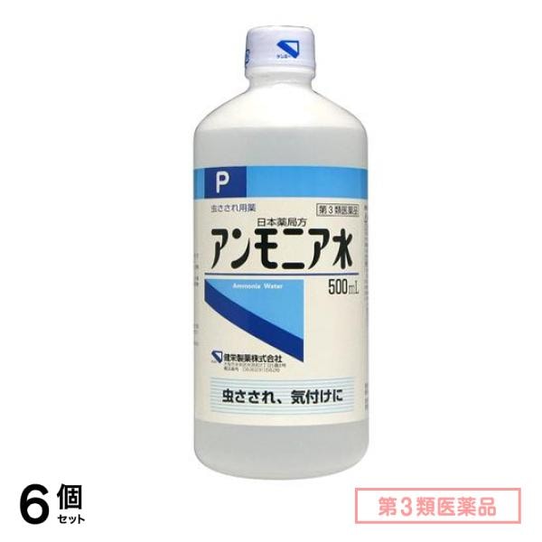 第３類医薬品 健栄製薬 アンモニア水 500mL 6個セット