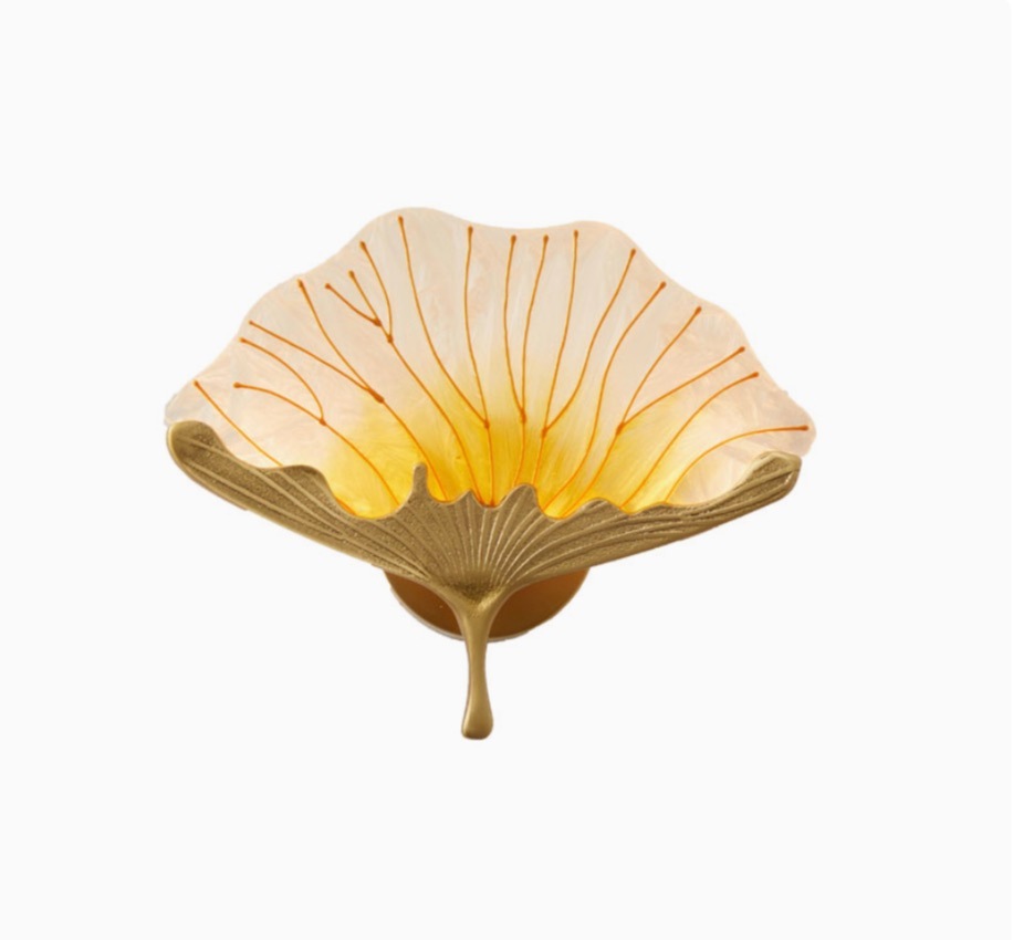 イタリアイチョウの葉の壁灯 寝室の居間の壁の明かり