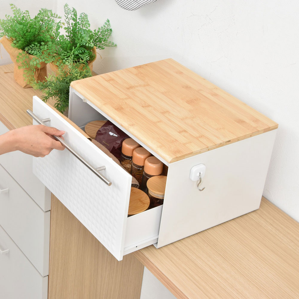 B.Bファニシング TRKS0244KIWHT TREE 引き出しブレッドケース（ホワイト） TRKS0244KIWHT