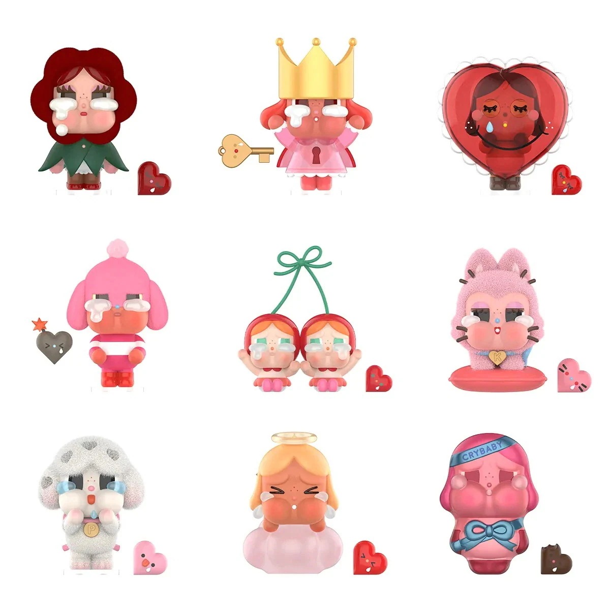公式正規品POP MART CRYBABY Crying For Love シリーズ ガチャポン ブラインドボックス フィギュアモデル サプライズギフト