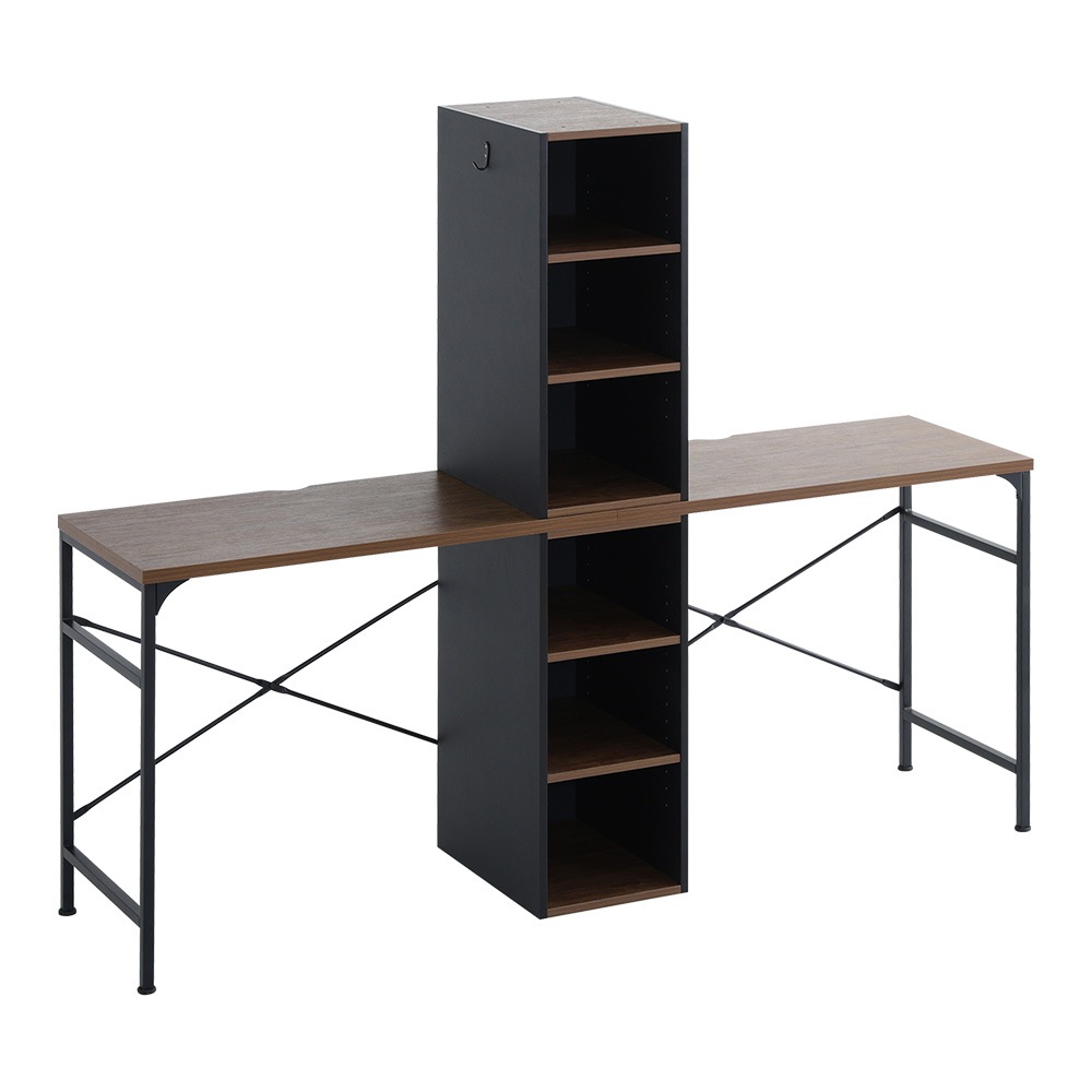 ヴィンテージツインデスク 90×90cm　TWV-9090-WAL　ウォールナット