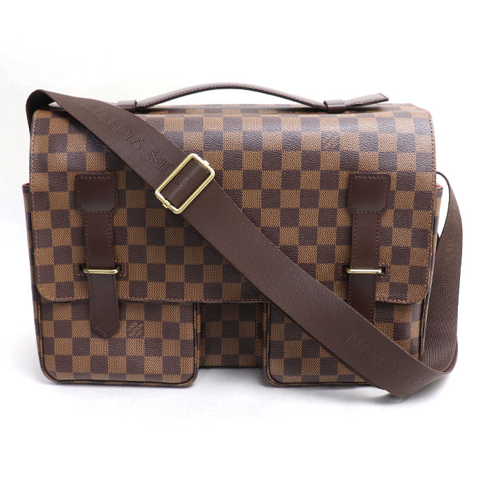 LOUIS VUITTON ルイヴィトン ブロードウェイ ショルダーバッグ ダミエ ブラウン N42270 TH0055 メンズ 中古