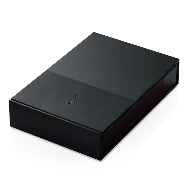 HDD 外付けハードディスク 6TB ファンレス静音設計 【 テレビ録画 4K Windows mac パソコン PS5 PS4 等対応 】 スリム コンパクト ブラック