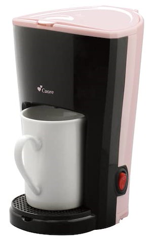 クオーレ １カップコーヒーメーカー ピンク CU-15CD(P)