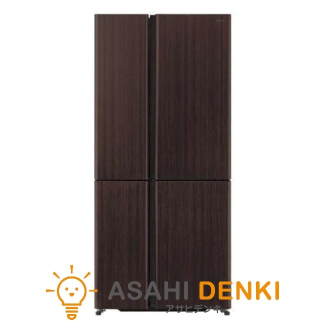 冷蔵庫(501～599L) アクア AQR-TZ51P-T 2-4人家族 ダークウッドブラウン 4ドア冷蔵庫 観音開き 512L
