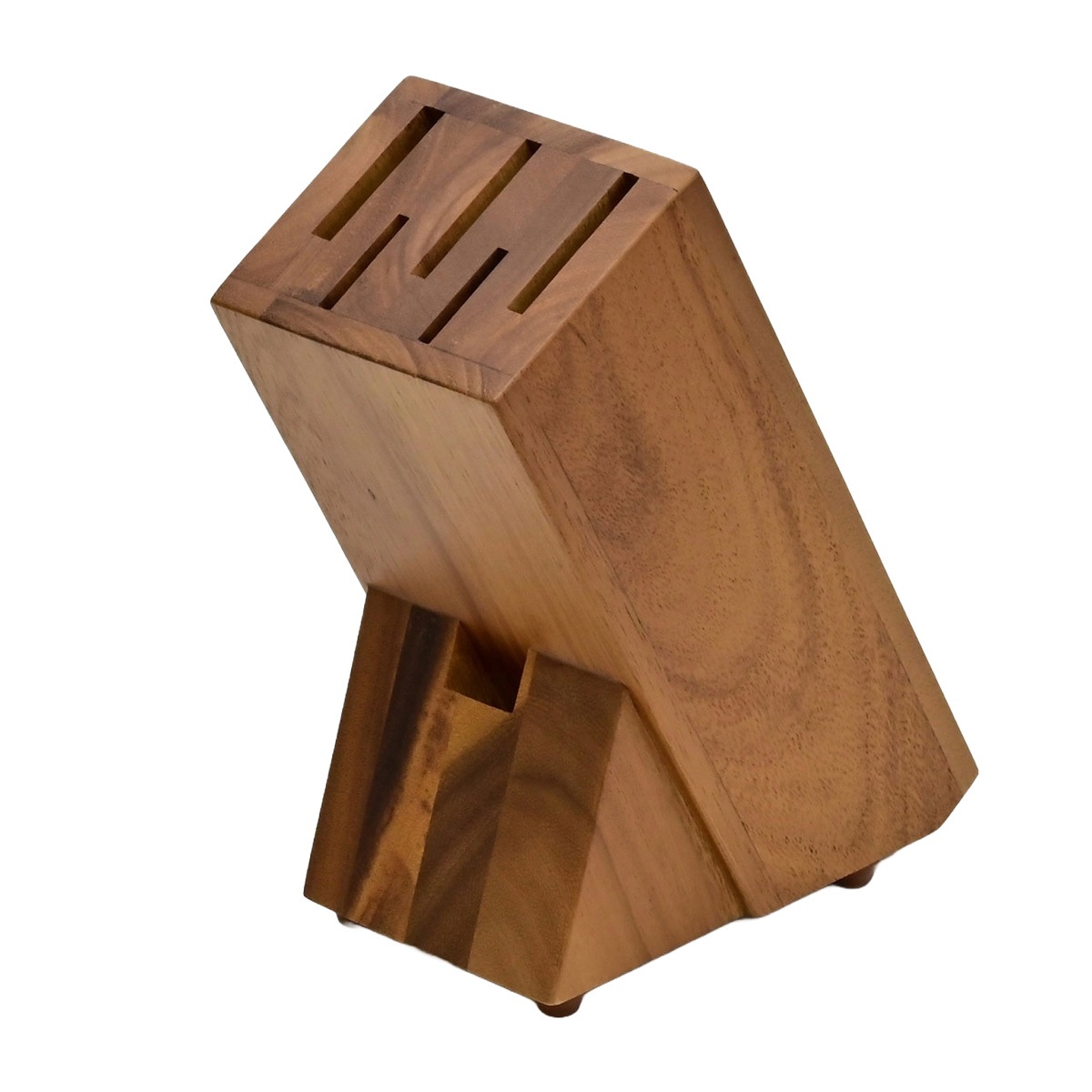 包丁スタンド アカシア ナイフブロック 包丁立て 天然木 ナイフスタンド ナイフ立て 包丁ホルダー 木 包丁たて 包丁置き 包丁 ナイフ 立て 置き スタンド 平置き 5本 収納 おしゃれ