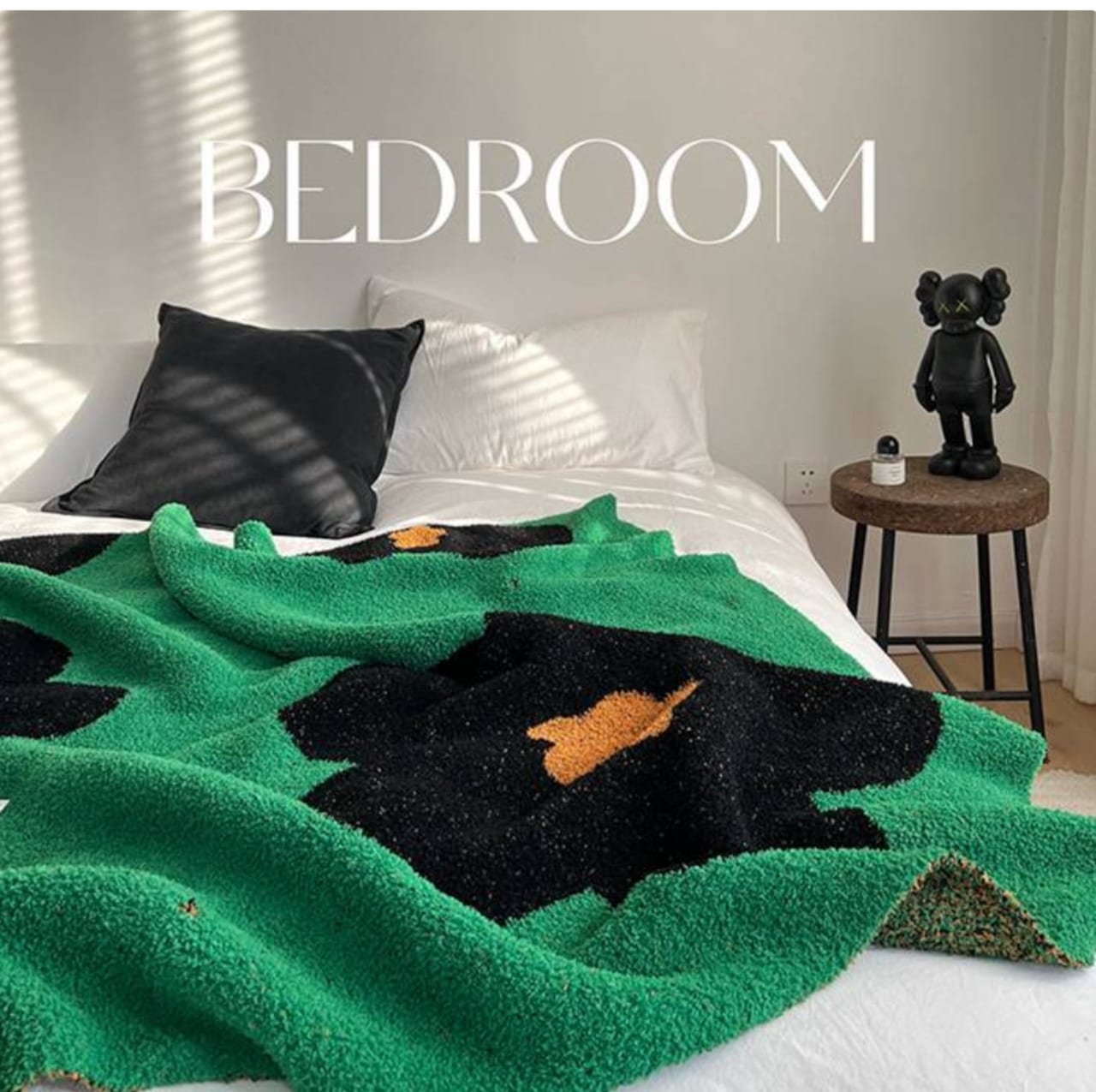 大判フラワーブランケット