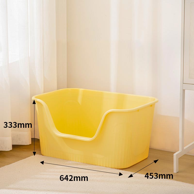 猫用トイレ 大型 ワイド 猫 ねこ ネコ 猫砂 大きめ 深い 深め 高い 高めペット ペットグッズ トイレ用品 トレー トイレ容器 猫用品