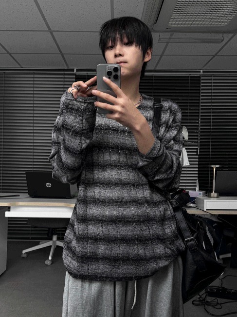 [COSYHARU公式] Distressed Grunge Long Sleeve