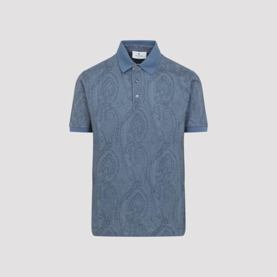 ETRO Men Polo Shirts MRMD0004 AKF84 X0880 PALE BLUE