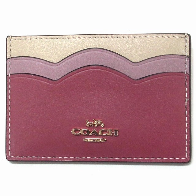 コーチ カードケース COACH アウトレット ペタル ライト ラズベリー マルチ スリム カードケース CW923 IMVVK