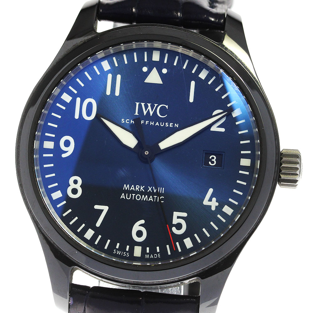 IWC SCHAFFHAUSEN IW324703 パイロット・ウォッチ・マーク XVIII ローレウス・スポーツ・フォー・グッド 自動巻き 美品 箱保証書付_820715【中古】