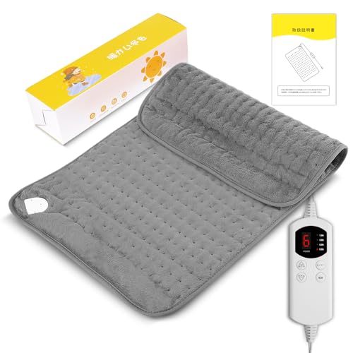 Merpin ホットマット 電気ホットマット 一人用 約40*76cm ホットカーペット ６段階温度調整 4種類の時間帯設定