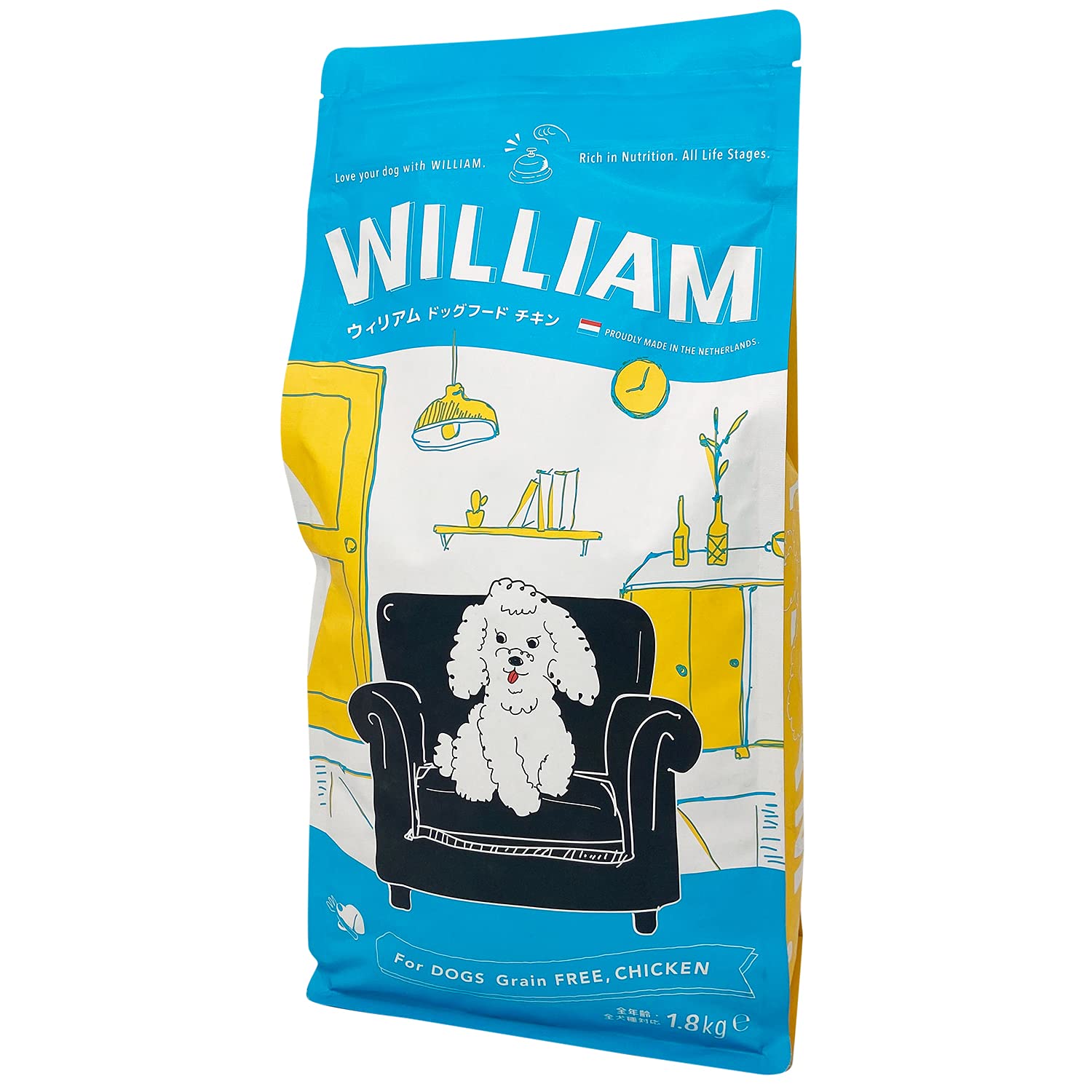 ウィリアムドッグフード チキン 1.8kg グレインフリー WILLIAM