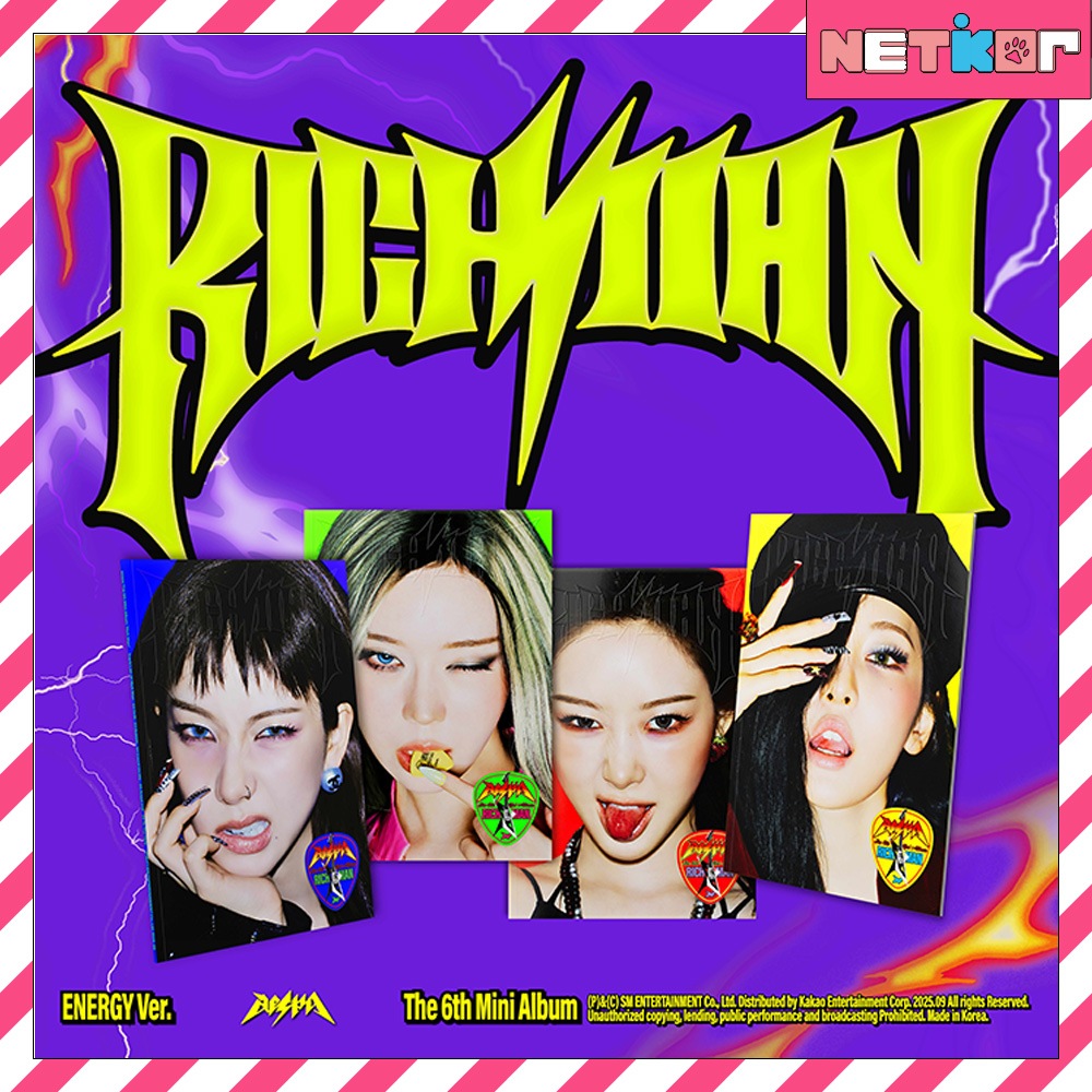 ENERGY Ver. 4種セット aespa ミニ6集アルバム Rich Man 韓国チャート反映 当店特典 エスパ