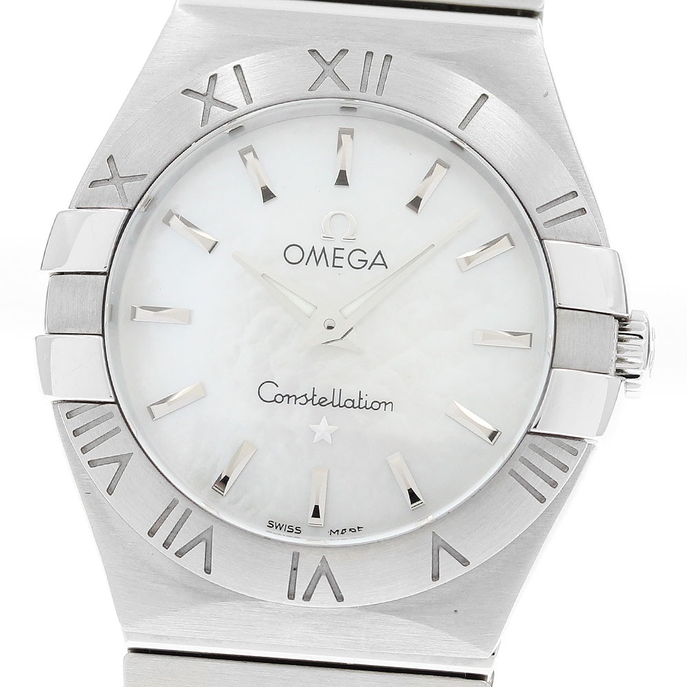 オメガ OMEGA 123.10.24.60.02.002 コンステレーション シェルダイアル クォーツ レディース _916691【中古】
