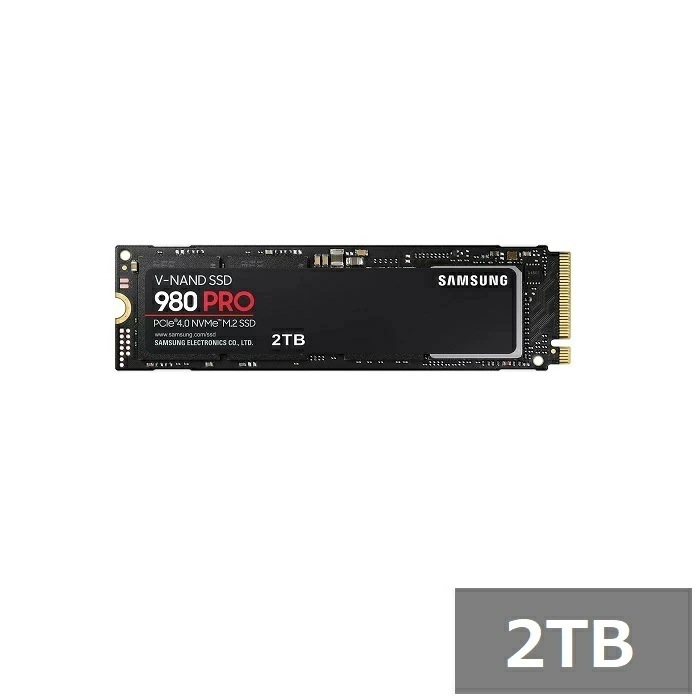 サムスン SSD 2TB MZ-V8P2T0B 980 PRO Samsung M.2 効率化 仕事 PC 自作 ゲーミング パソコン ノートパソコン デスクトップ 並行輸入品