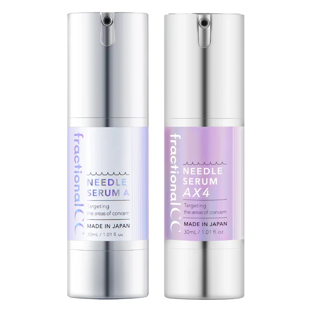 集中美容液×4本 Qoo10] フラクショナルCC 2種セット【針美容液×集中毛穴ケア】日本