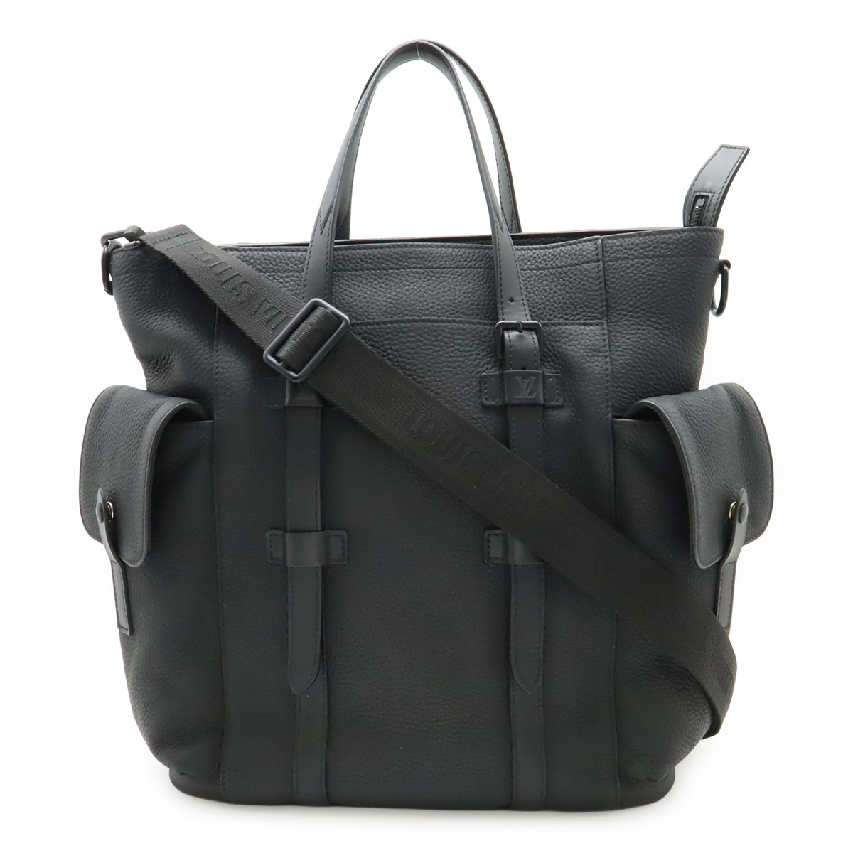 クリストファー トート トートバッグ 2WAY ショルダーバッグ 斜め掛け トリヨンレザー ノワール 黒 ブラック M5847