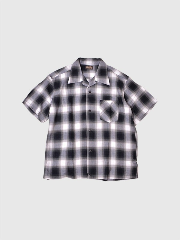 SUGAR CANE シュガーケーン オンブレー チェック オープン シャツ 半袖 チェックシャツ 開襟シャツ RAYON OMBRE SC39297 11,559円