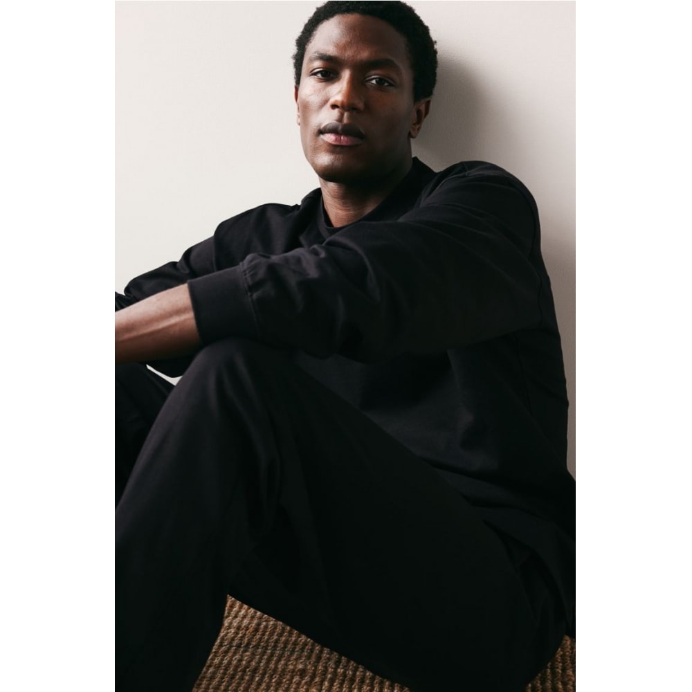 H&M パジャマトップ & パンツブラック