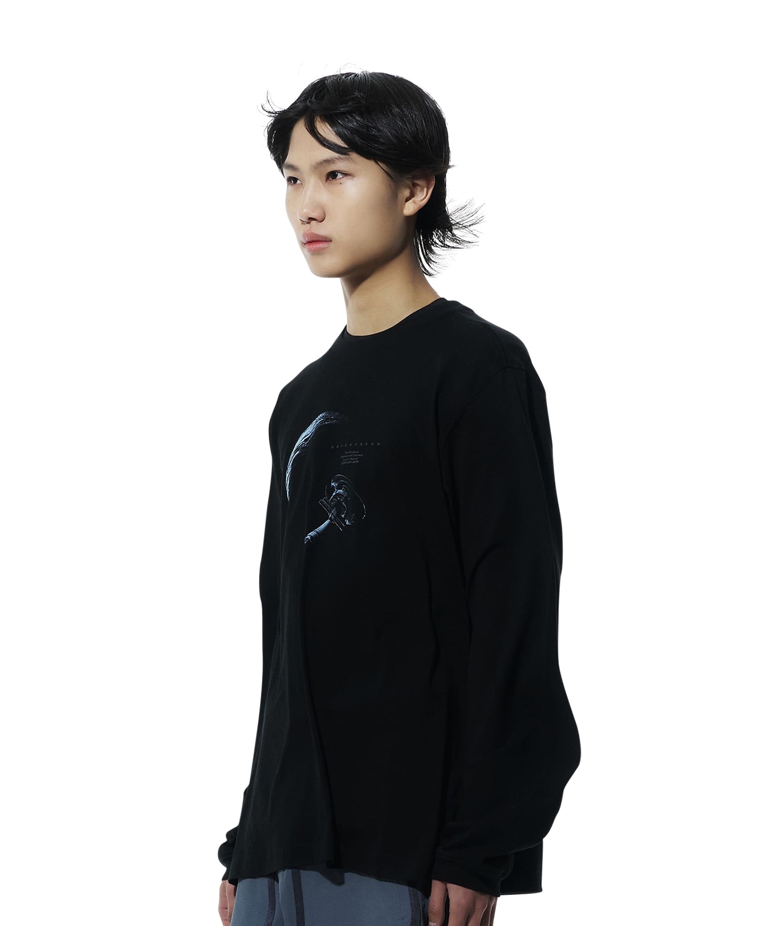 【SANSANGEAR】 24SS SPACE LONG SLEEVES : BLACK